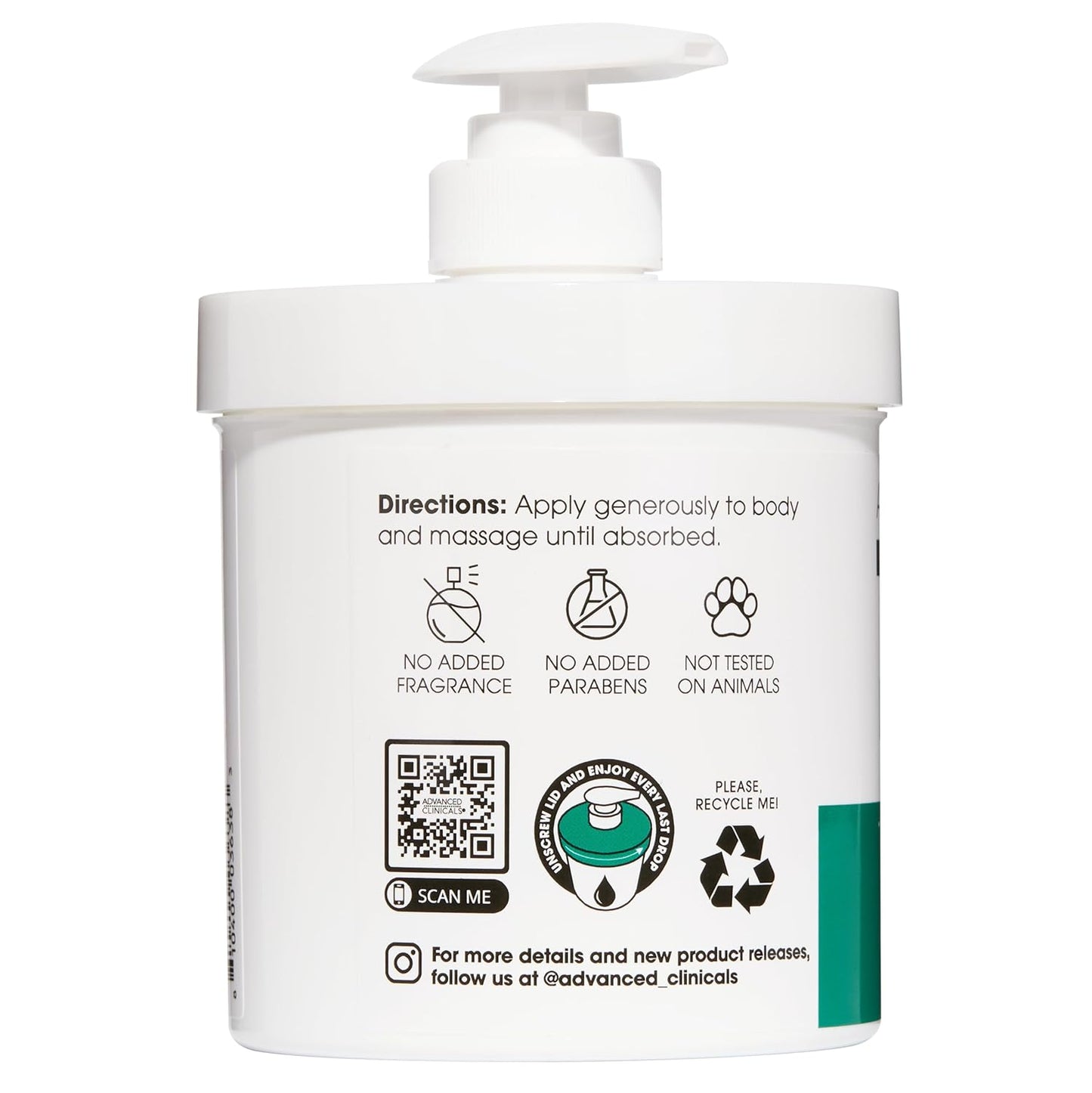 Advanced Clinicals - Retinol + Niacinamide Crepey Skin Cream | 454 g