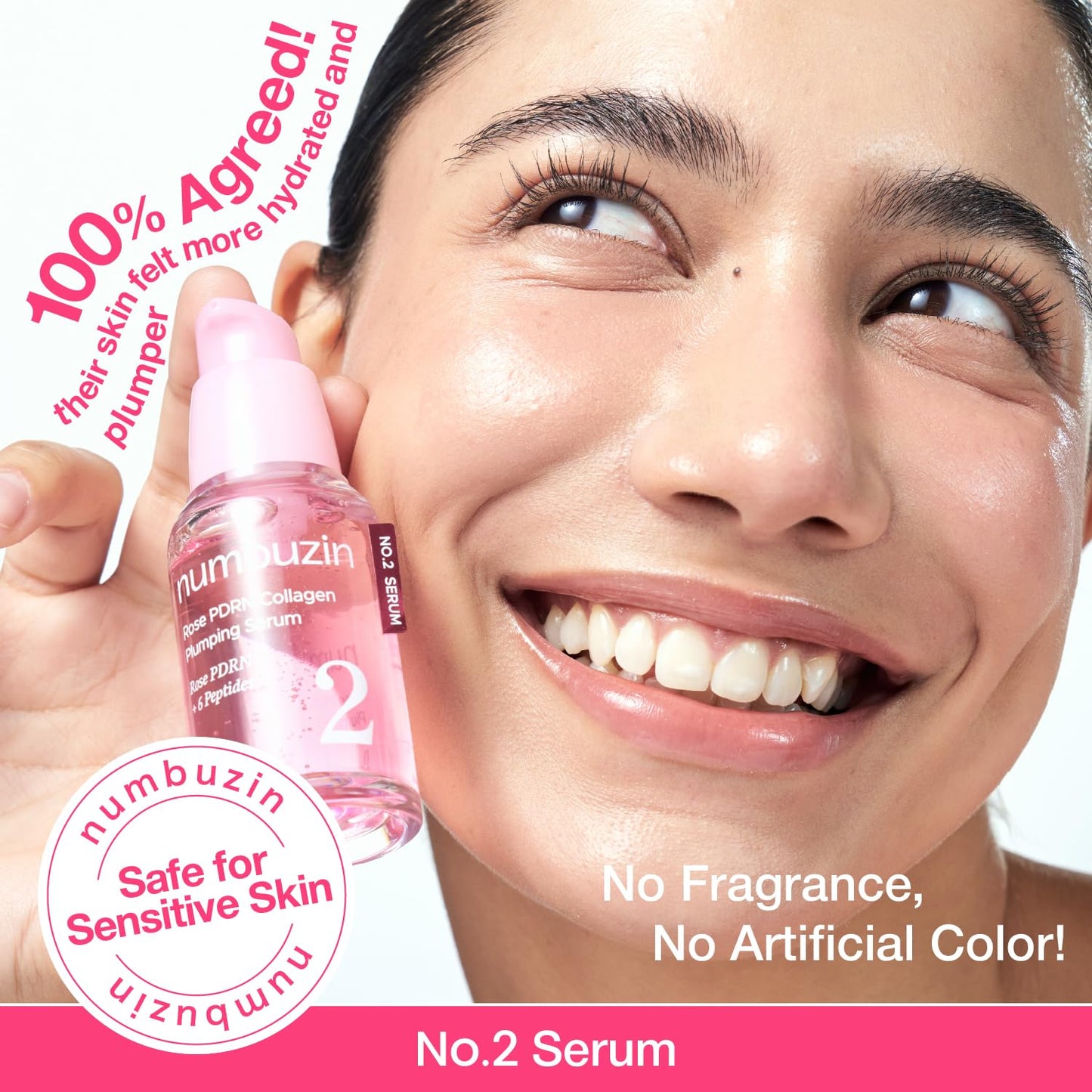 NUMBUZIN - No.2 Rose PDRN Collagen Plumping Serum | 30 mL