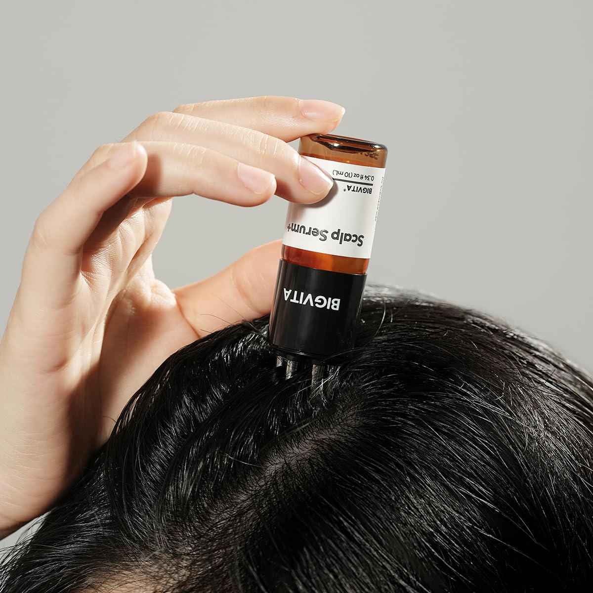 BIGVITA Scalp Serum + | Scalp Massager Applicator for Thicker, Fuller Hair | Hair Growth, Dry Scalp Relief | Biotin, AnaGain™, Centella & Natural Leaf Extracts | Soothes Itchy, Flaky Scalp
