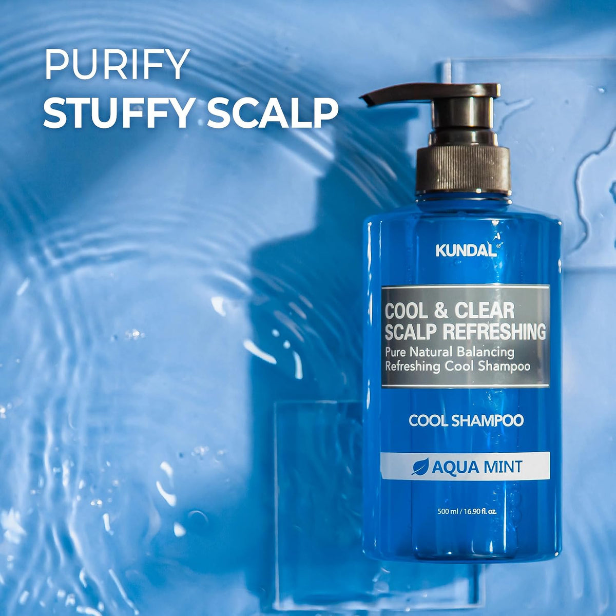 KUNDAL - SCALP REFRESHING COOL SHAMPOO | 500ML - AQUA MINT