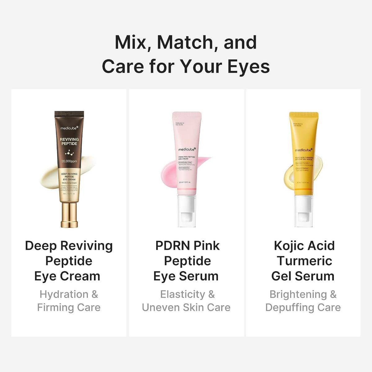 MEDICUBE - KOJIC ACID TURMERIC VITA EYE GEL SERUM | 30mL