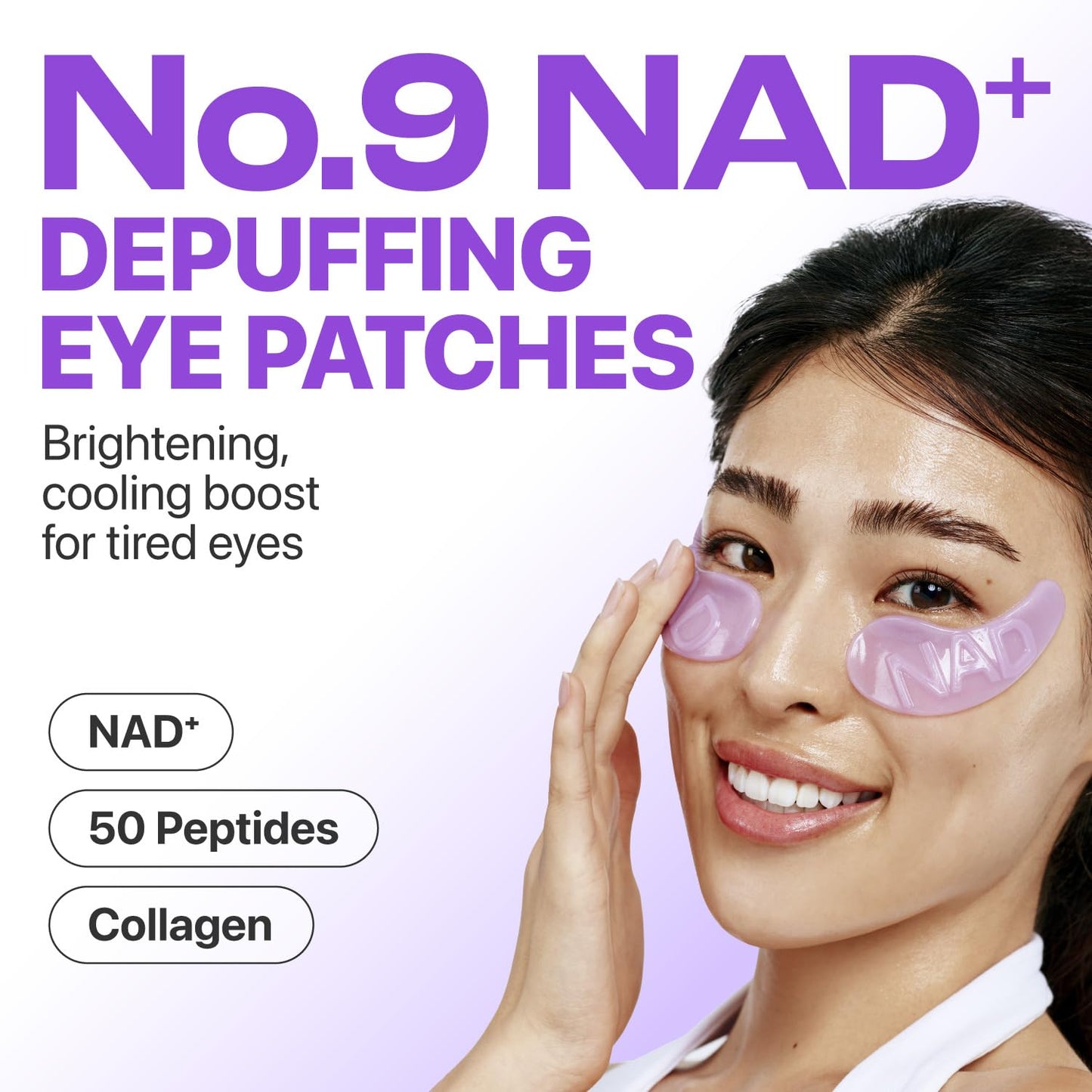NUMBUZIN - No.9 Eye Patches, NAD+ Collagen | 5 Pairs