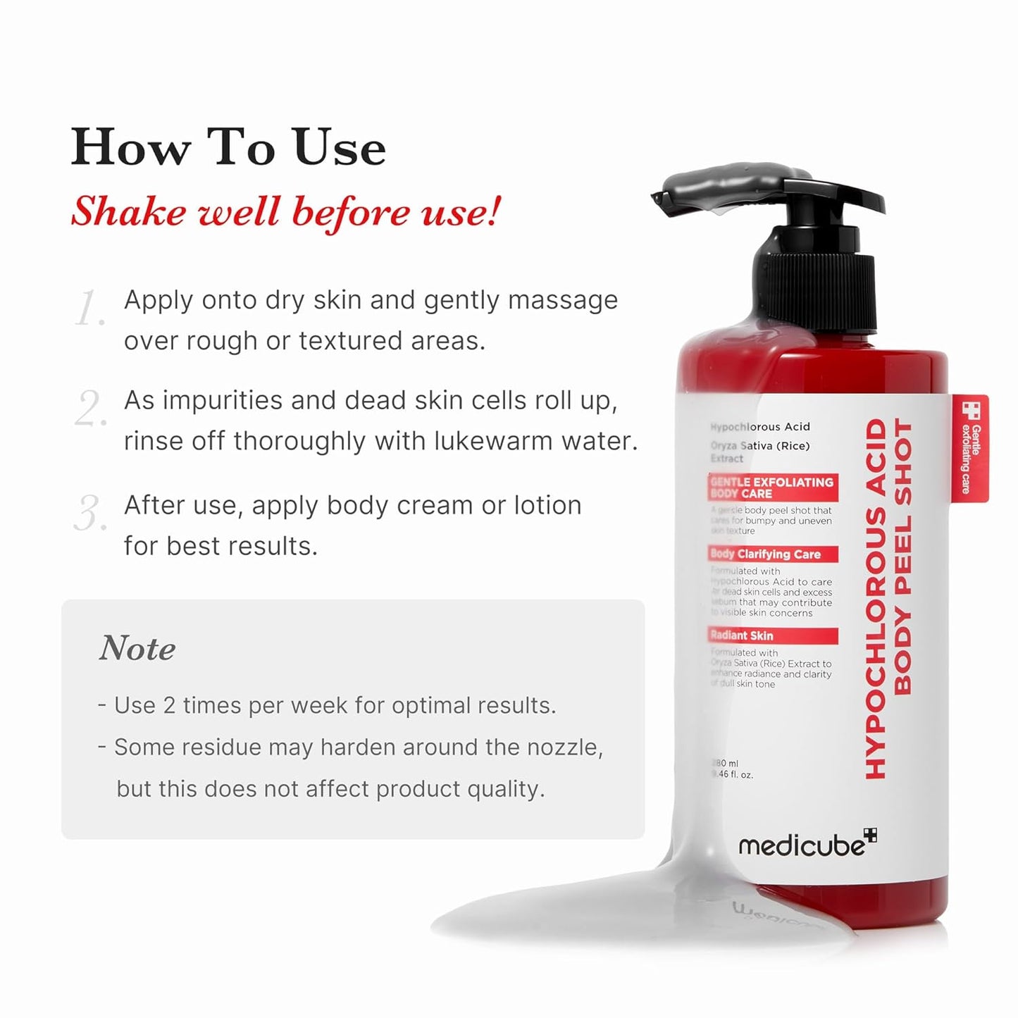 MEDICUBE - Hypochlorous Acid Body Peel Shot 280 ML