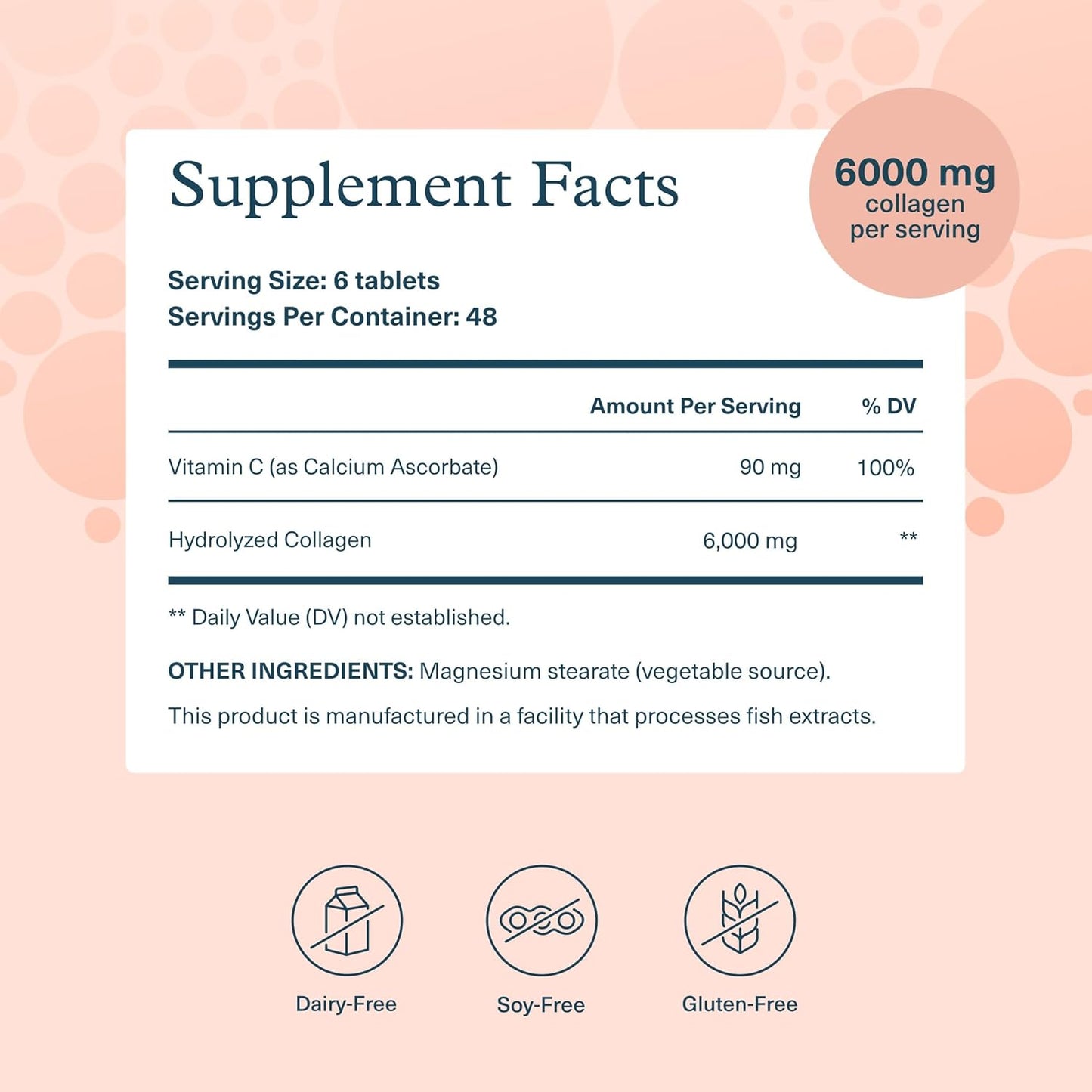 Youtheory - Advanced Collagen - 6,000 mg Hydrolyzed Collagen Peptides | 290 Tablets (48 Day Supply)