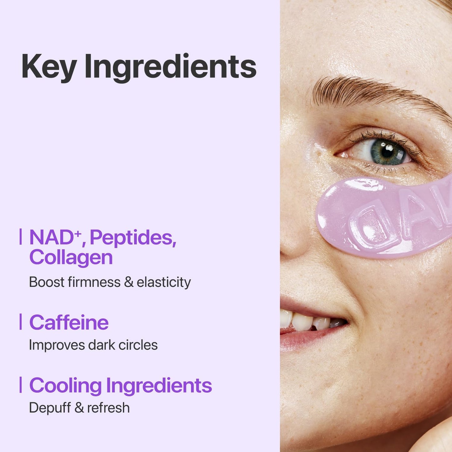 NUMBUZIN - No.9 Eye Patches, NAD+ Collagen | 5 Pairs