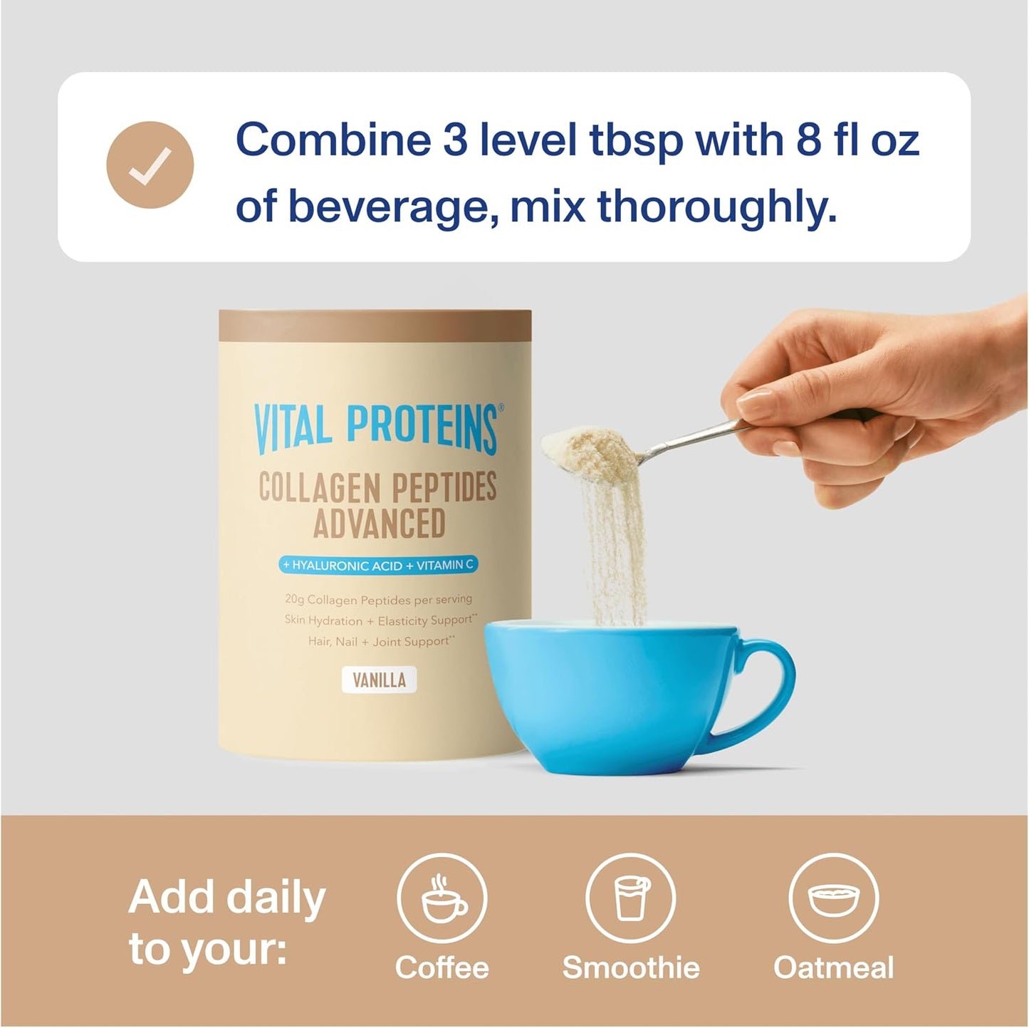 Vital Proteins - Collagen Peptides Advanced | Vanilla | 593 g