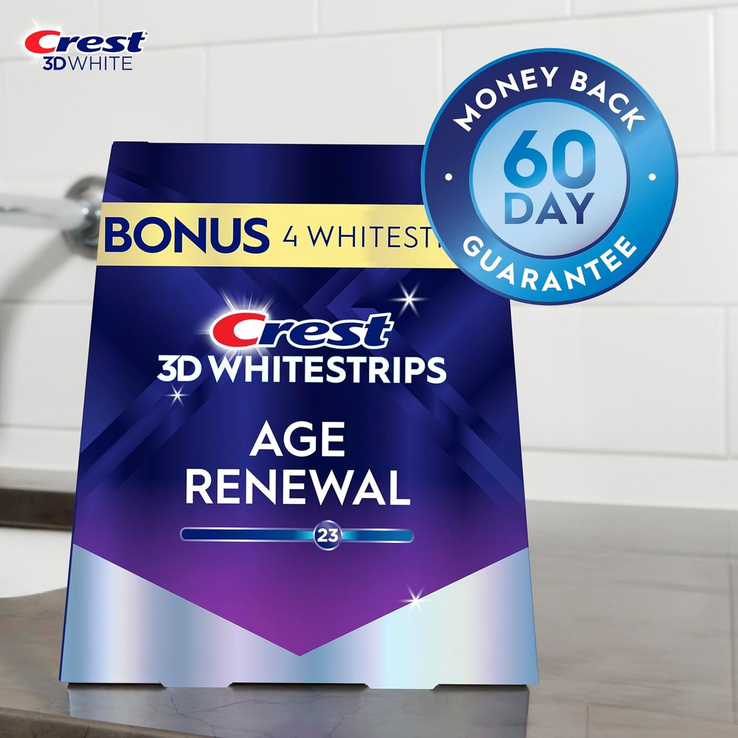 CREST 3D WHITESTRIPS PROFESSIONAL EFFECTS LEVELS 23 WHITER IN 24 DAYS