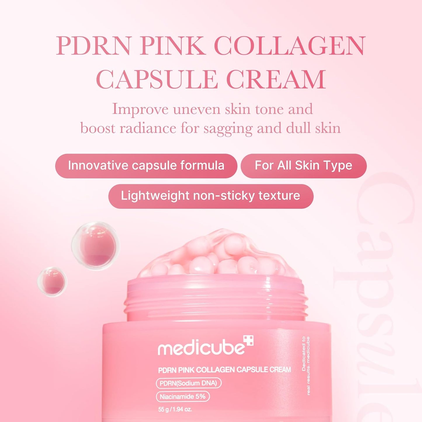 Medicube - PDRN PINK COLLAGEN CAPSULE CREAM | 55 G