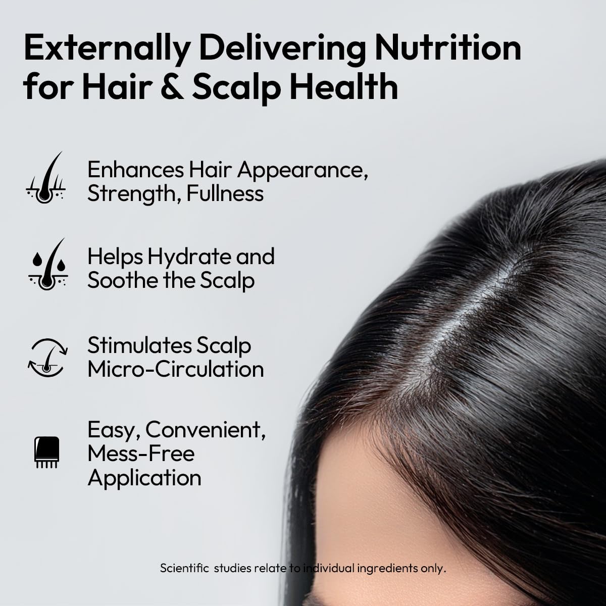 BIGVITA Scalp Serum + | Scalp Massager Applicator for Thicker, Fuller Hair | Hair Growth, Dry Scalp Relief | Biotin, AnaGain™, Centella & Natural Leaf Extracts | Soothes Itchy, Flaky Scalp
