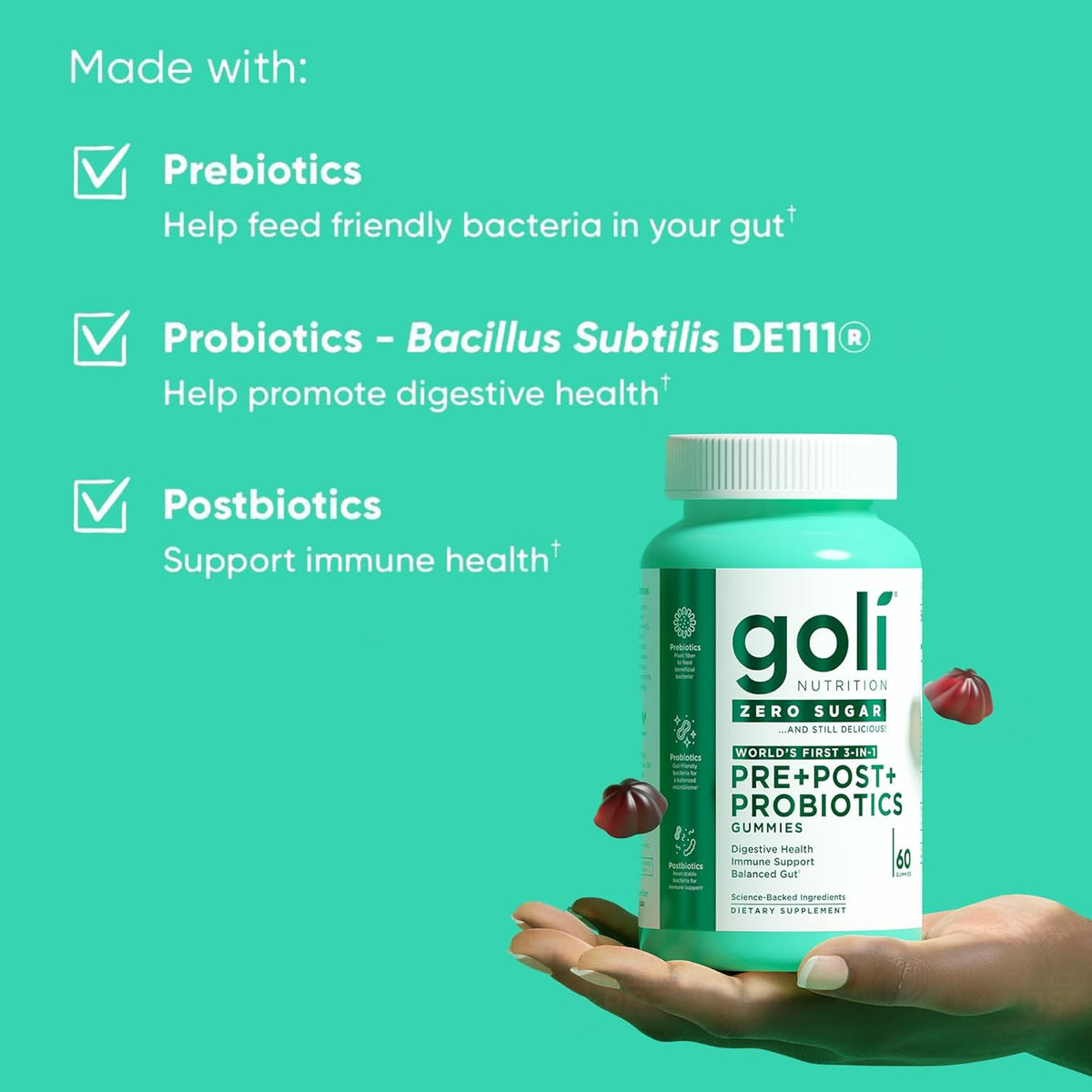 Goli - PRE+POST+PROBIOTICS (Zero Sugar)