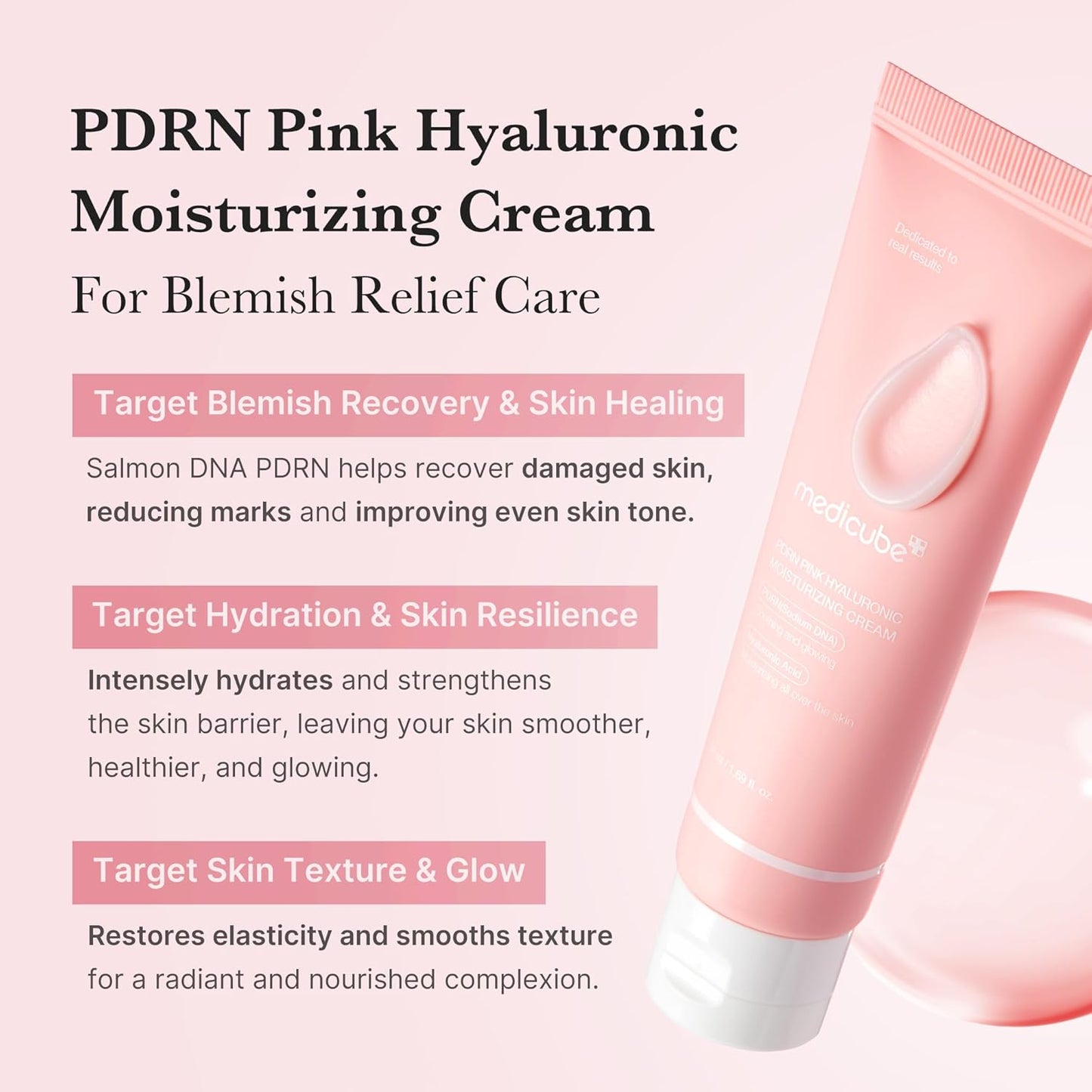 MEDICUBE - PDRN Pink Hyaluronic Moisturizing Cream | 50 ML