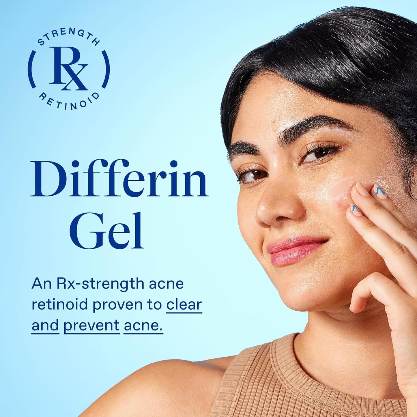 Differin - Acne Treatment Gel, 30 Day Supply, Retinoid Treatment for Face with 0.1% Adapalene | 15 g