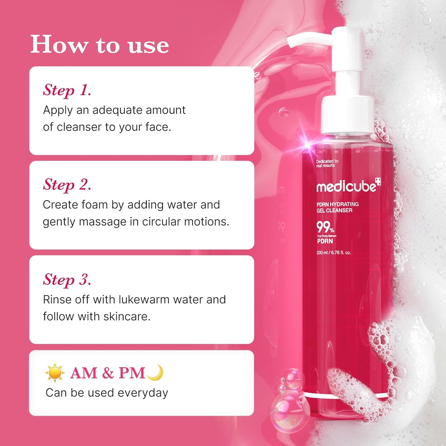 MEDICUBE - PDRN Hydrating Gel Cleanser | 200 ML