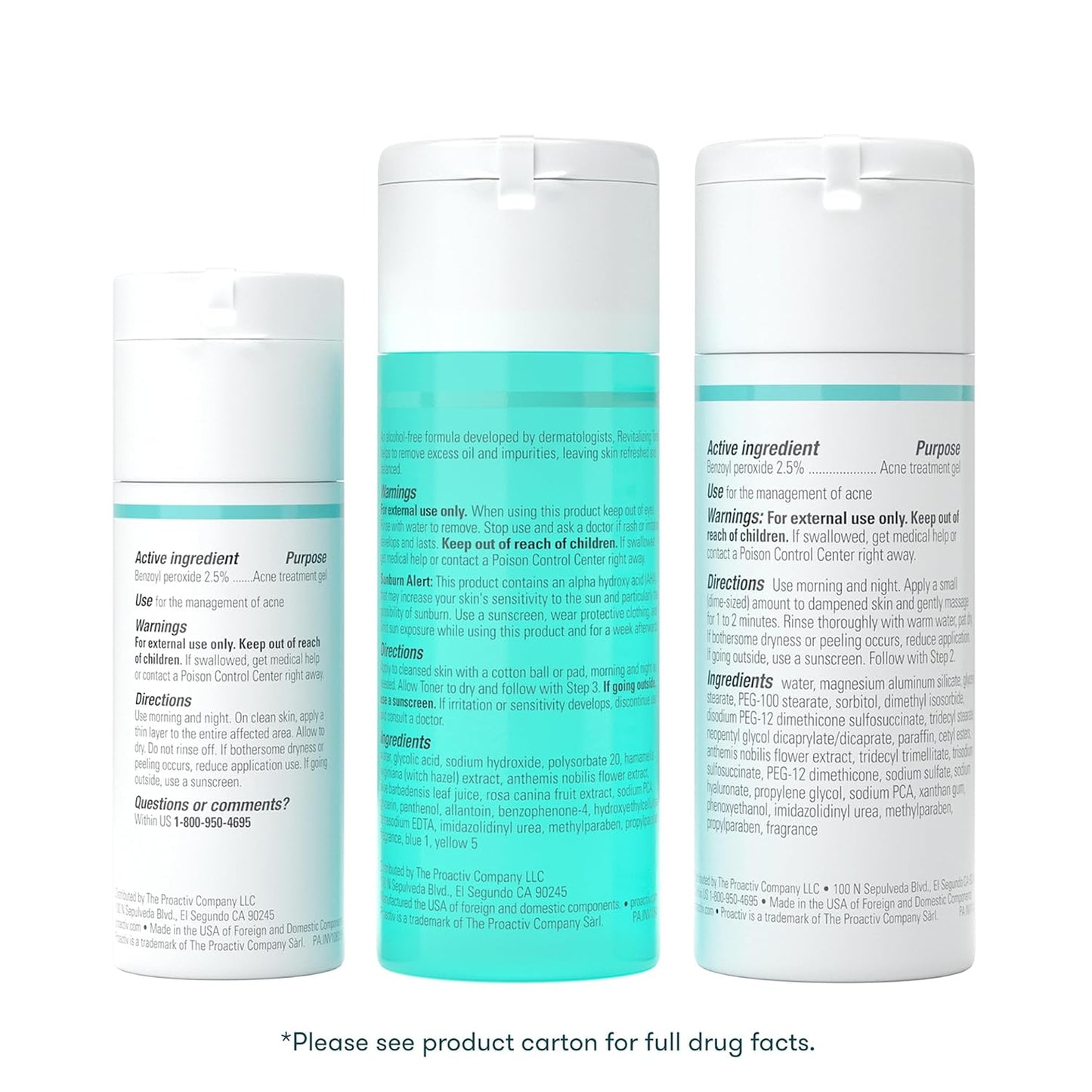 PROACTIV 3 STEP ACNE TREATMENT SYSTEM 30 DAYS