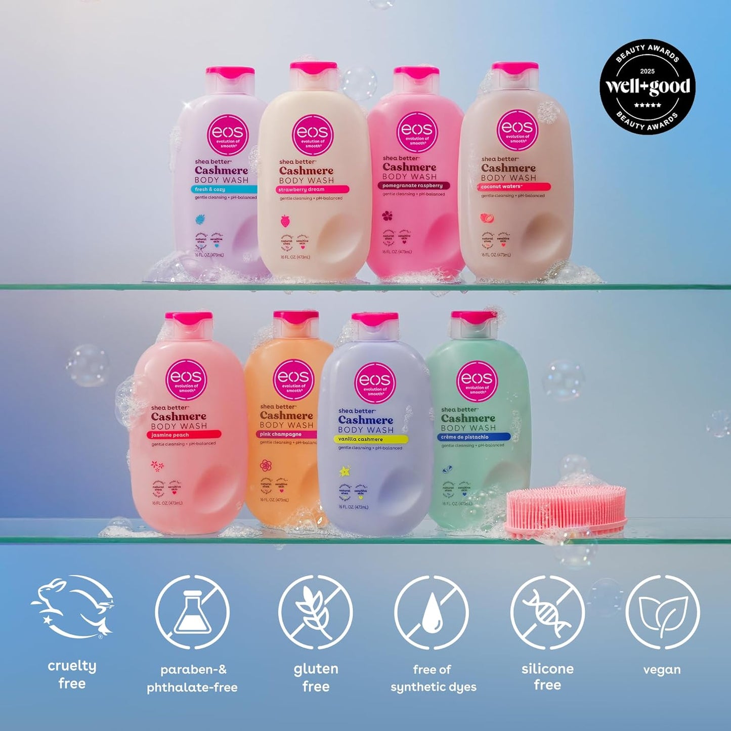eos - shea better BODY WASH | VANILLA CASHMERE | 473 mL