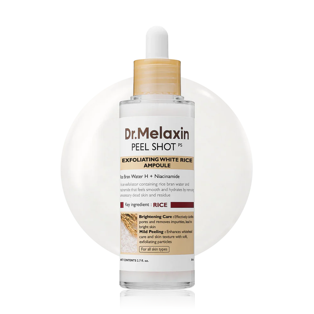 Dr.Melaxin - Peel Shot Exfoliating White Rice Ampoule | 80 ML
