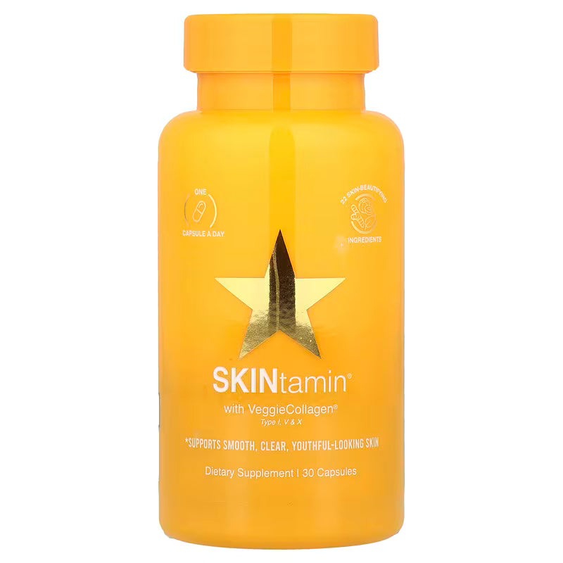 SKINtamin - Vegetarian Collagen Pills | 30 Capsules