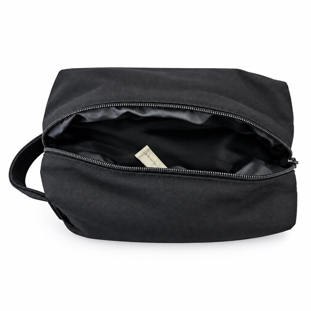 SEPHORA - Double Compartment Beauty & Makeup Black Pouch