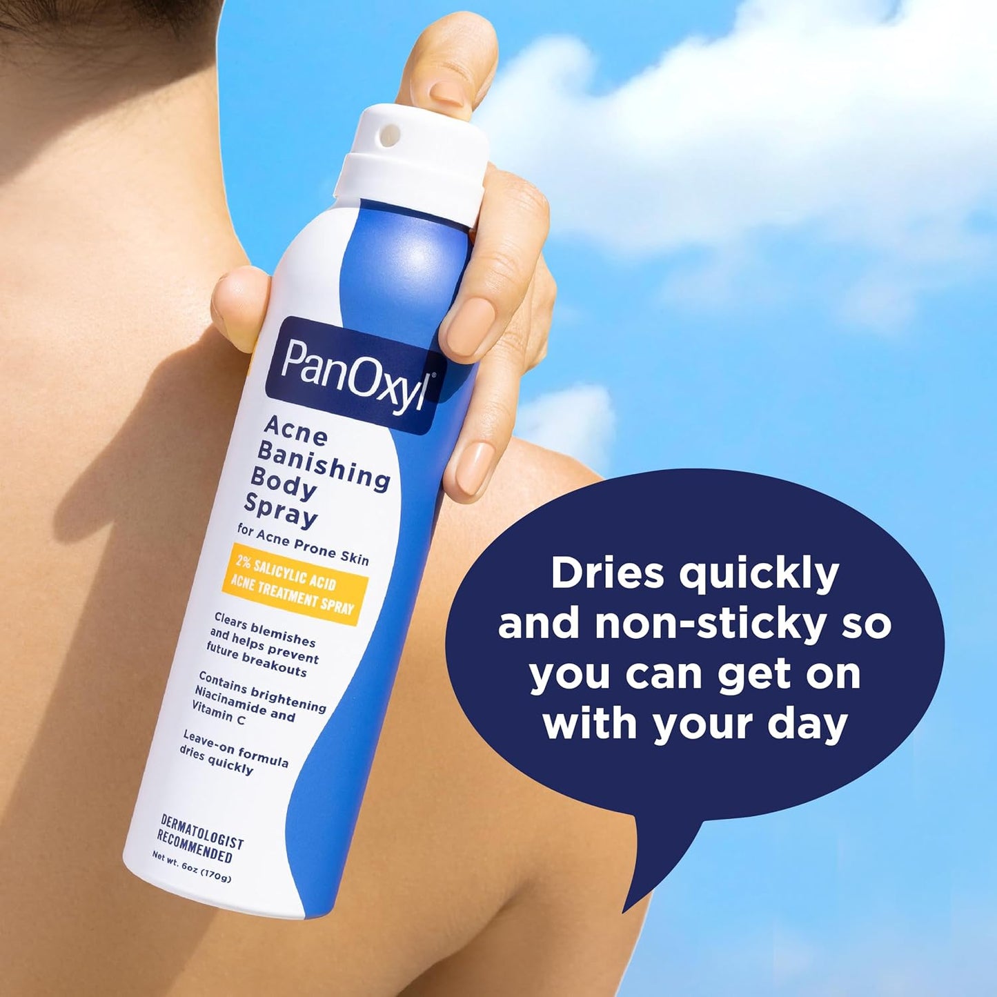 PanOxyl - Acne Banishing Body Spray with 2% Salicylic Acid | 170 g