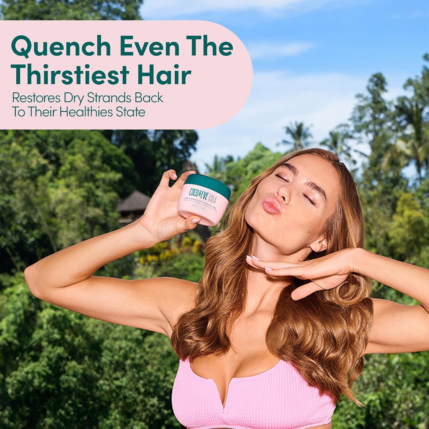 Coco & Eve - Like a Virgin Hair Masque - Coconut & Fig Hair Mask for Dry Damaged hair with Shea Butter & Argan Oil | 212 mL