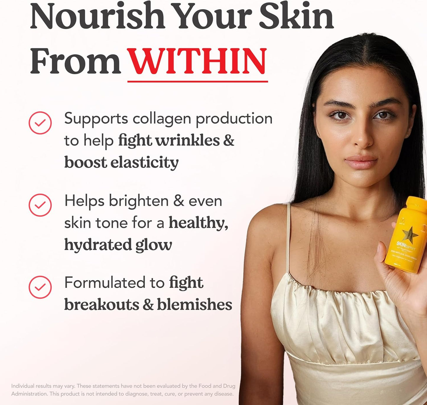 SKINtamin - Vegetarian Collagen Pills | 30 Capsules