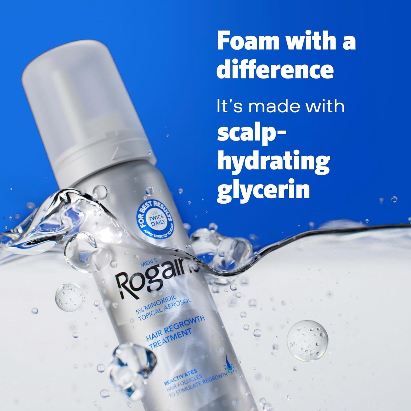 Men's Rogaine Minoxidil 5% Foam 3x 2.11 oz Bottles