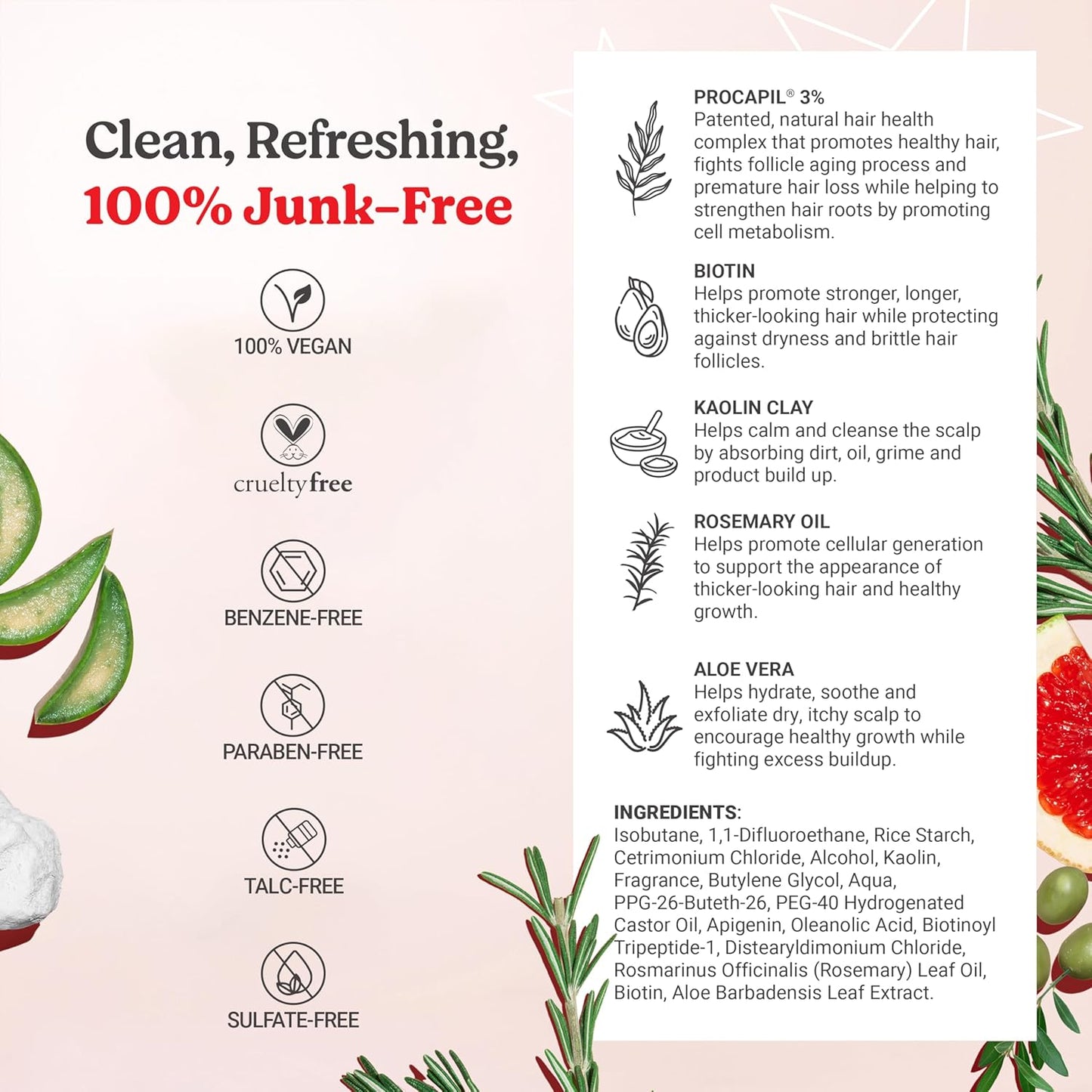 HAIRtamin - Vitamin Infused Dry Shampoo | 119 g