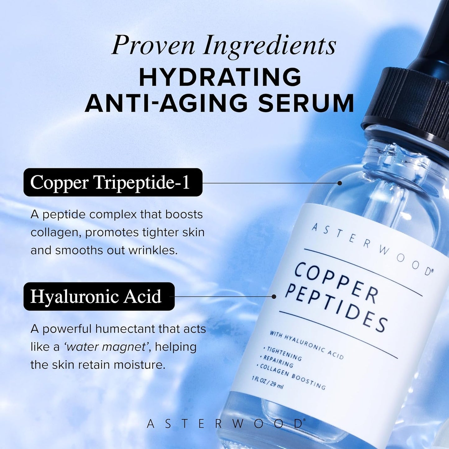 Asterwood - Copper Peptides Serum | 29 mL