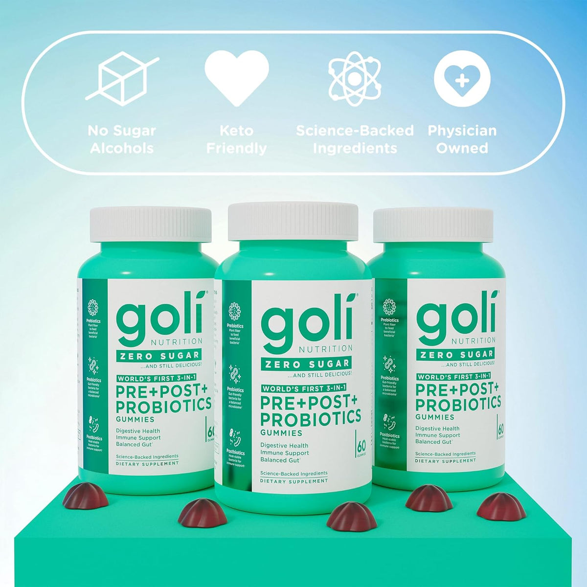 Goli - PRE+POST+PROBIOTICS (Zero Sugar)