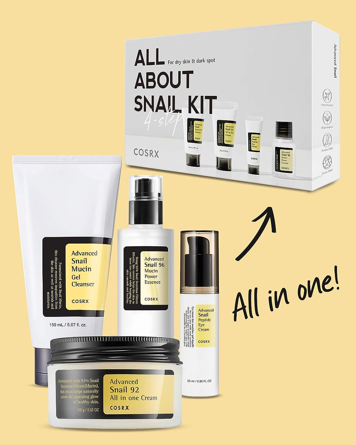 COSRX - ALL ABOUT SNAIL KIT 4-step
