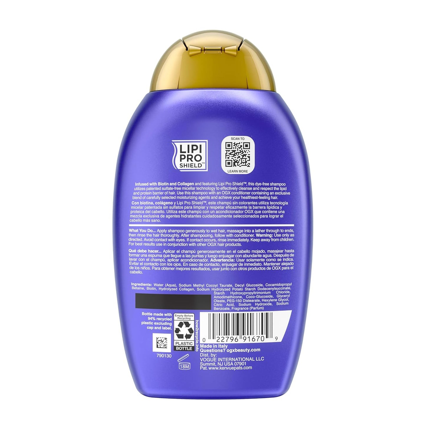 OGX - Thick & Full + Biotin & Collagen Volumizing Shampoo | 385 mL