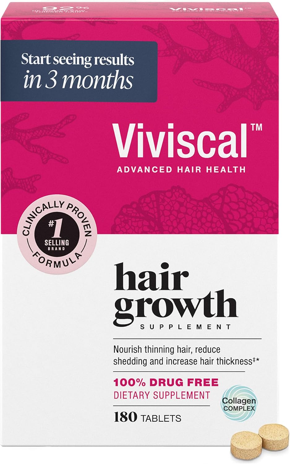 Viviscal - Hair Growth Vitamins | 180 TABLETS