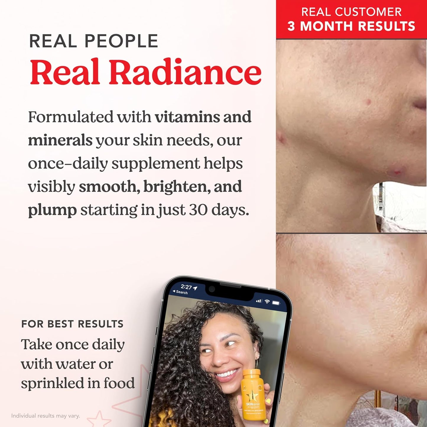 SKINtamin - Vegetarian Collagen Pills | 30 Capsules