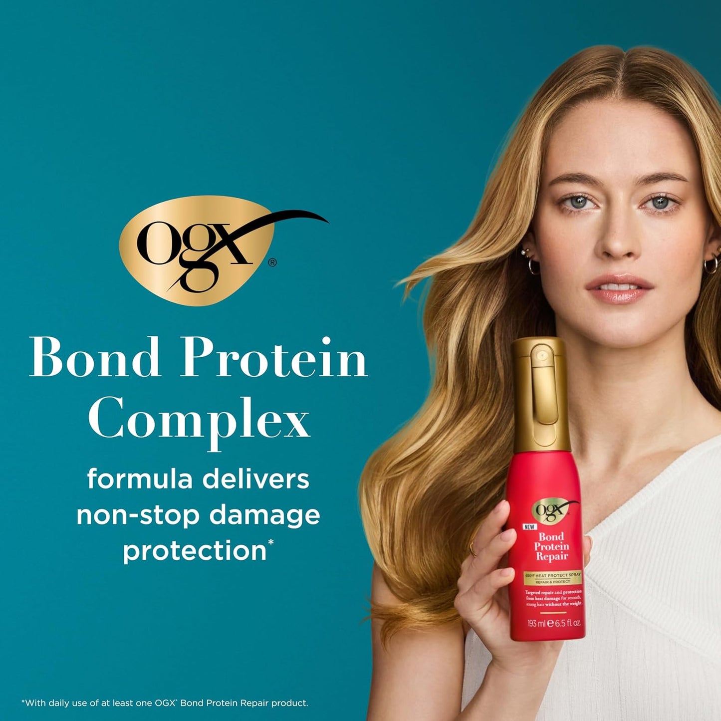 OGX - Bond Protein Repair 450°F Heat Protect Spray for Hair | 193 mL