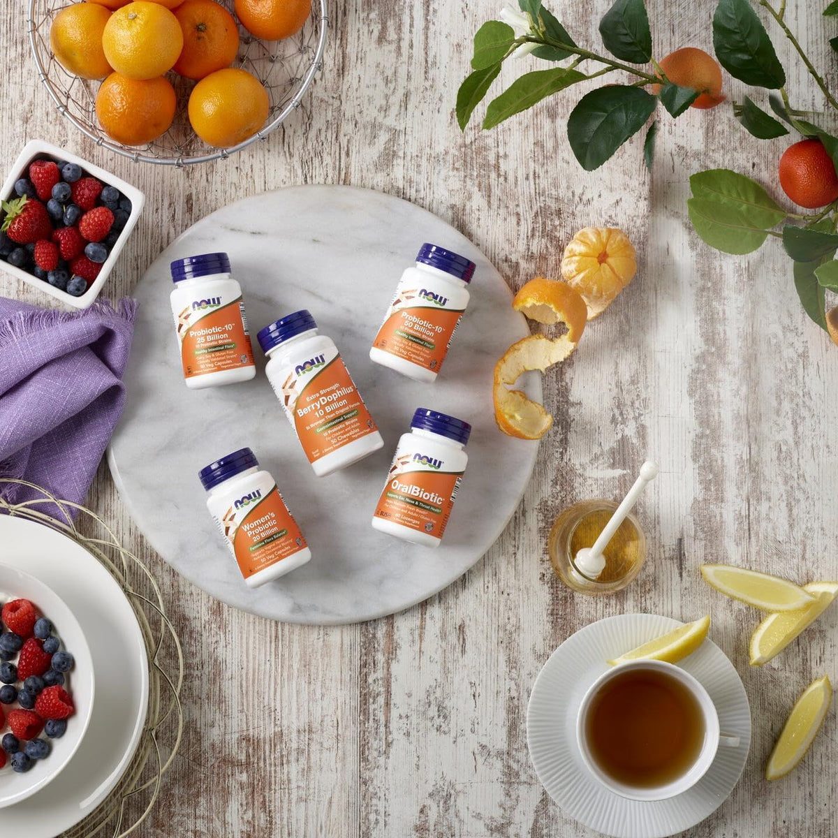 NOW - Foods Supplements, Probiotic-10™, 25 Billion | 50 VEG CAPSULES