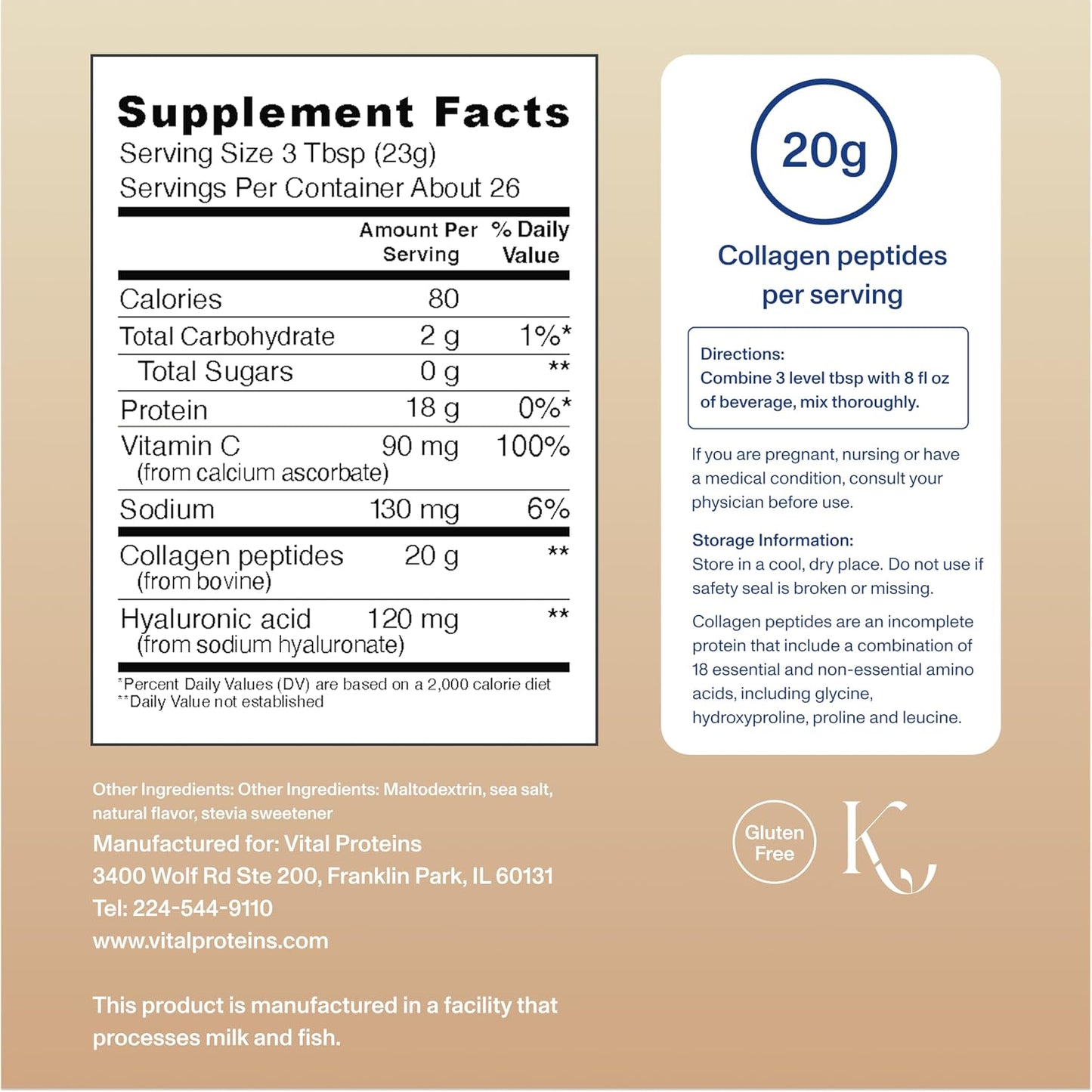 Vital Proteins - Collagen Peptides Advanced | Vanilla | 593 g