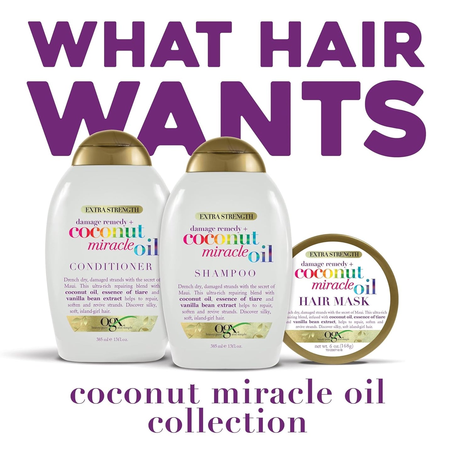 OGX - Extra Strength Damage Remedy + Coconut Miracle Oil Conditioner | 750 mL