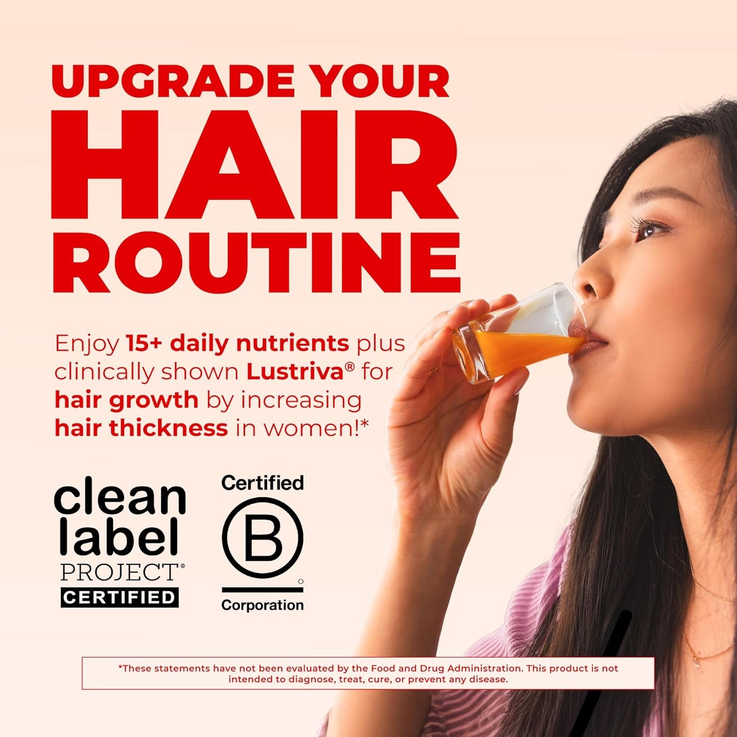 MARY RUTH'S - LIQUID MORNING MULTIVITAMIN + HAIR GROWTH | 887 ML | PEACH MANGO