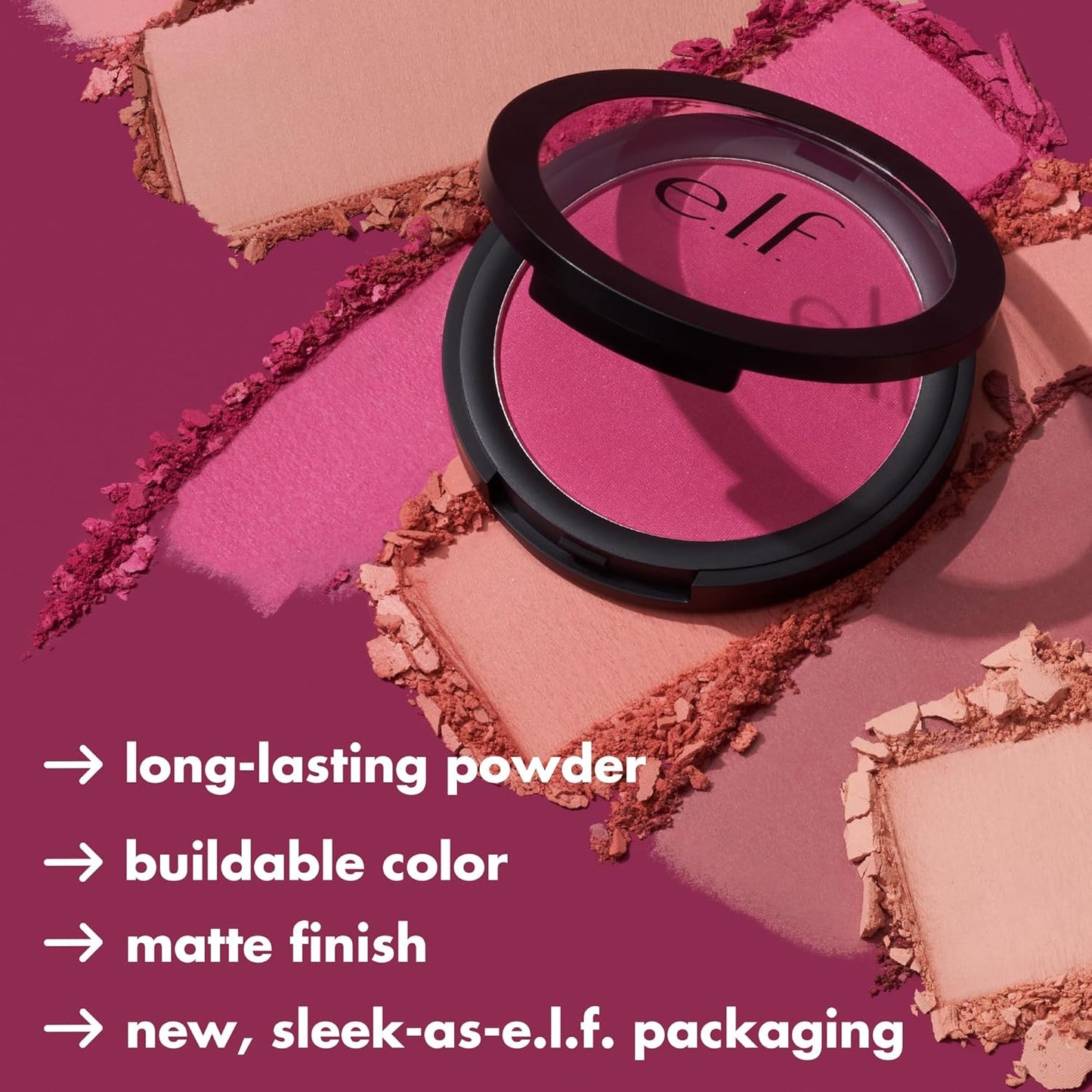 e.l.f. - Primer-Infused Matte Blush | always rosy