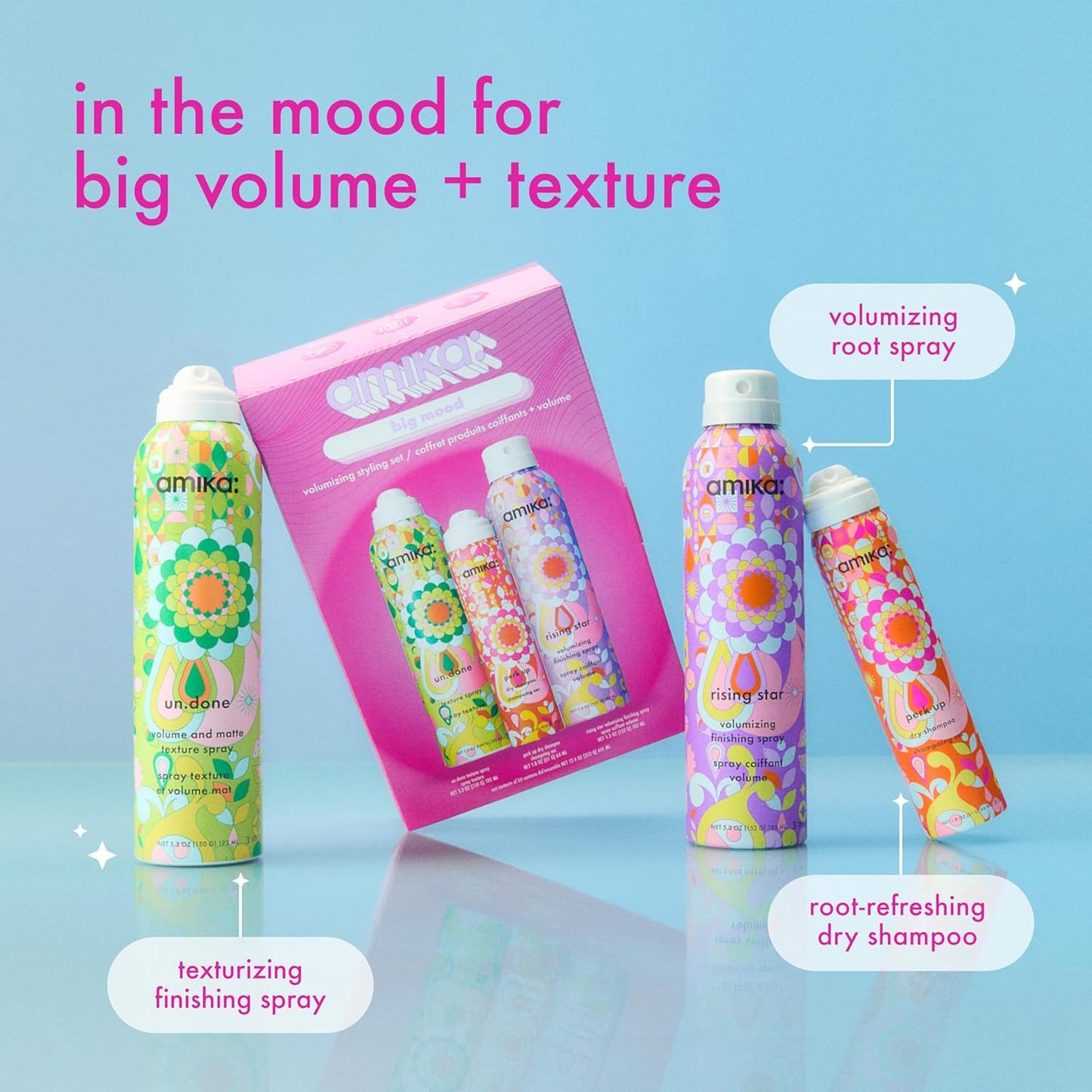 amika - Big Mood Volumizing styling set