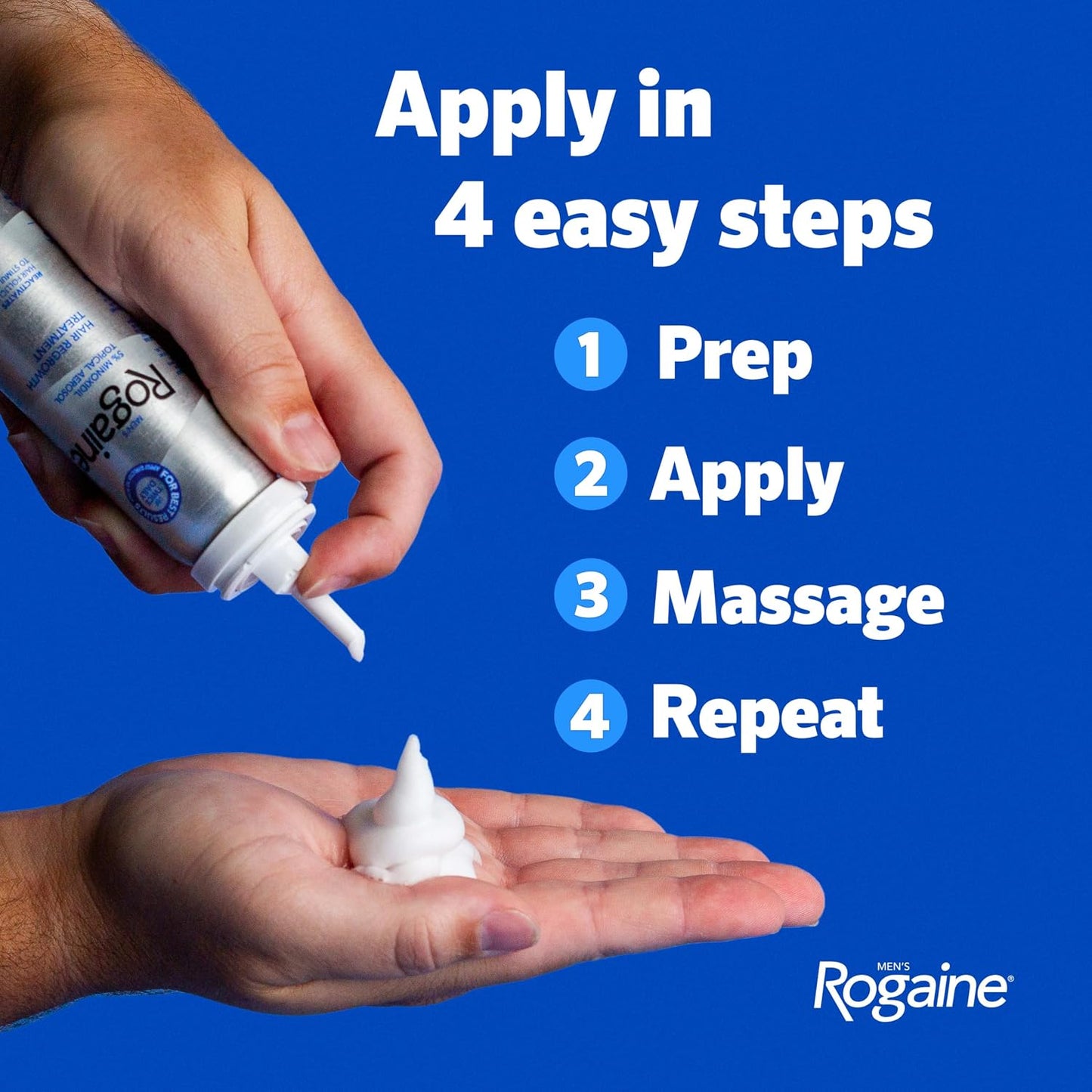 Men's Rogaine Minoxidil 5% Foam 3x 2.11 oz Bottles