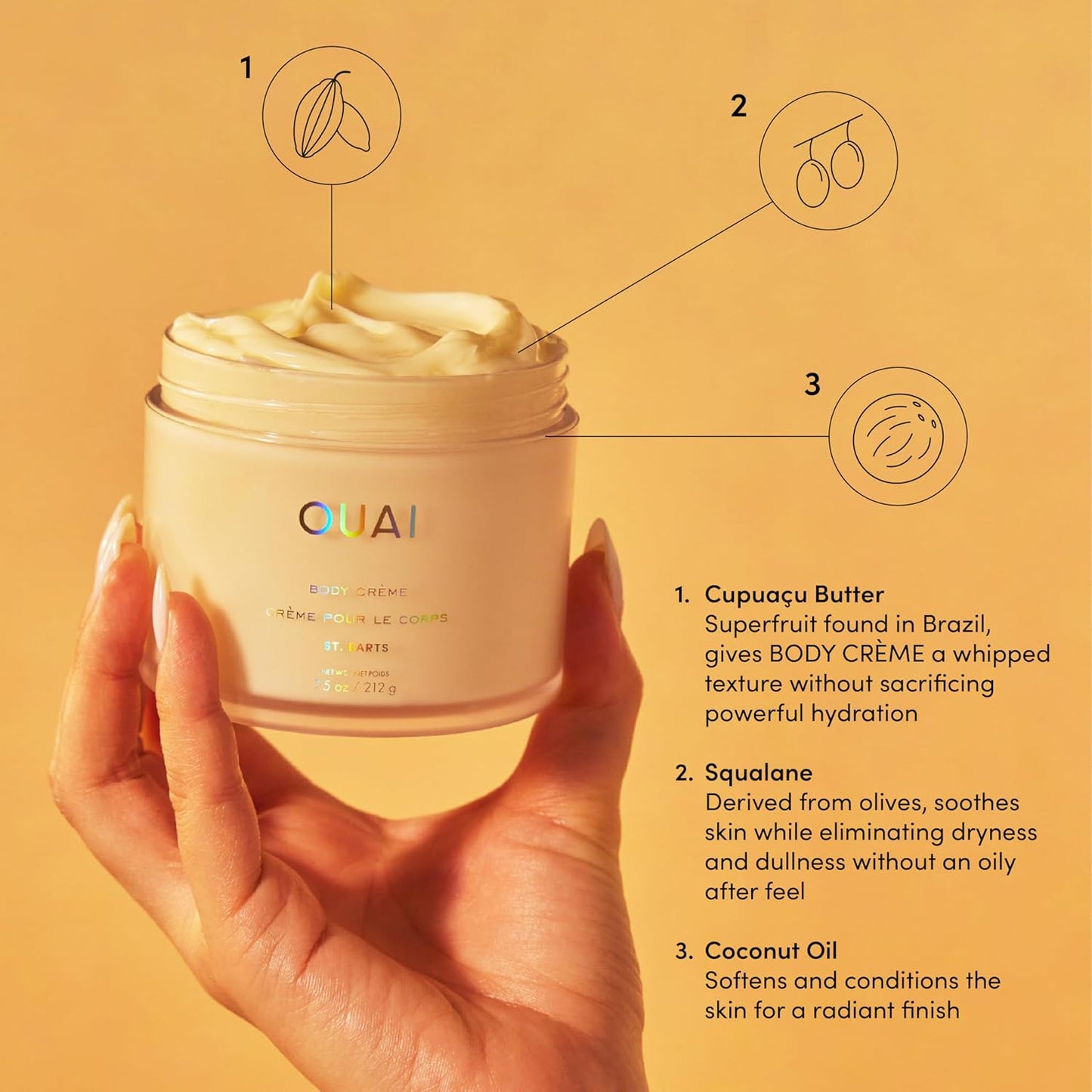 OUAI - St. Barts Moisturizing Body Cream | 212 G
