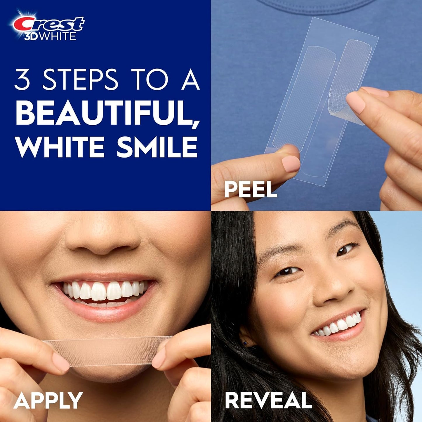 CREST 3D WHITESTRIPS 1 WEEK TRANSFORMATION 14 TREATMENTS, 8 LEVELS WHITER