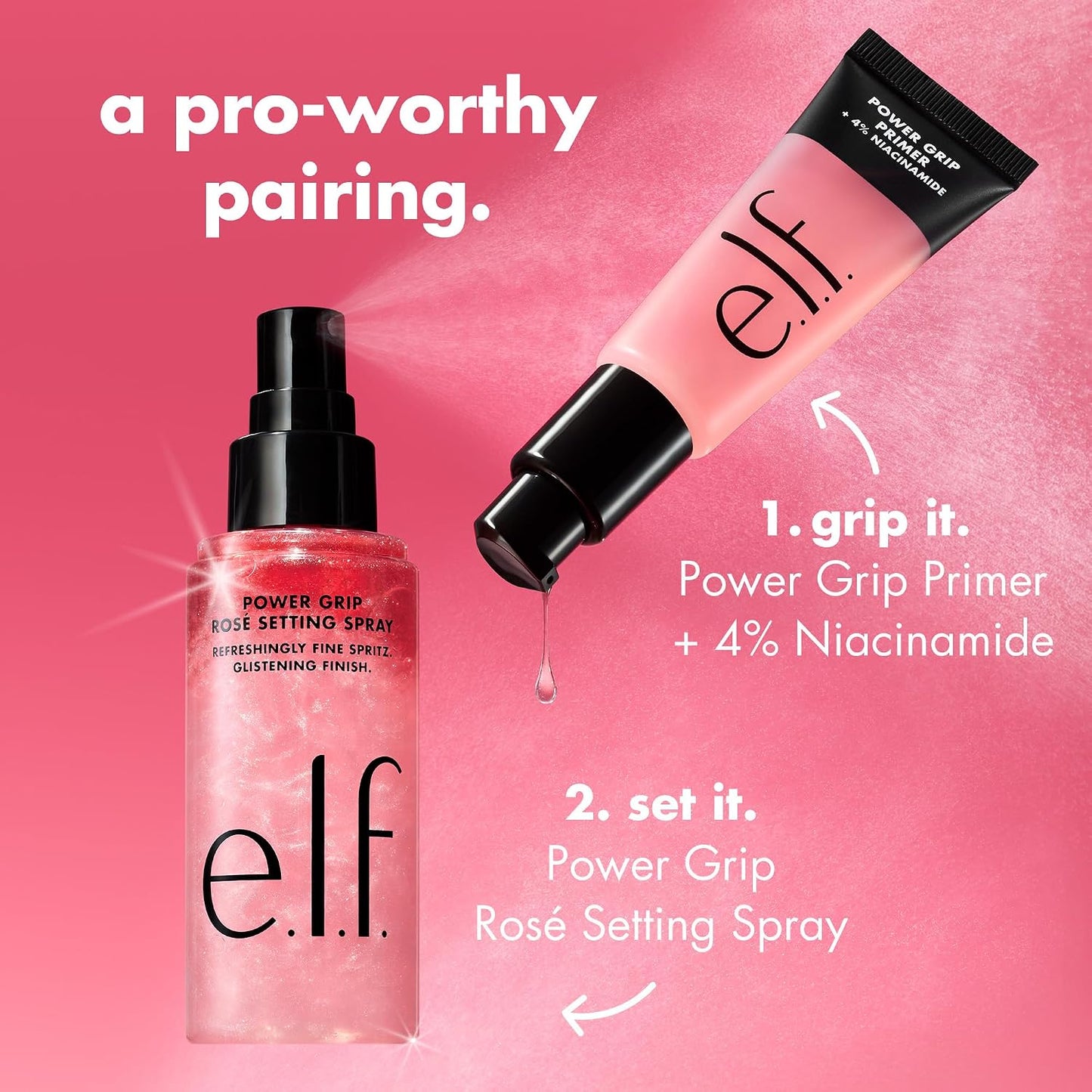 e.l.f - Power Grip Rosé Setting Spray | 80 mL