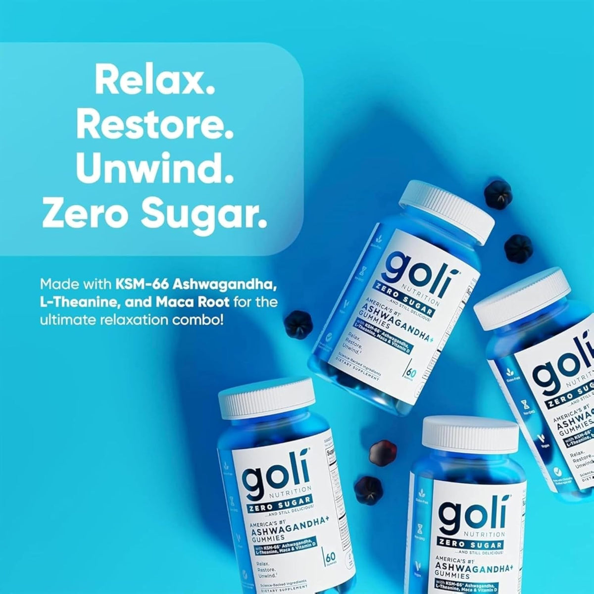 Goli Ashwagandha Gummies (Zero Sugar)