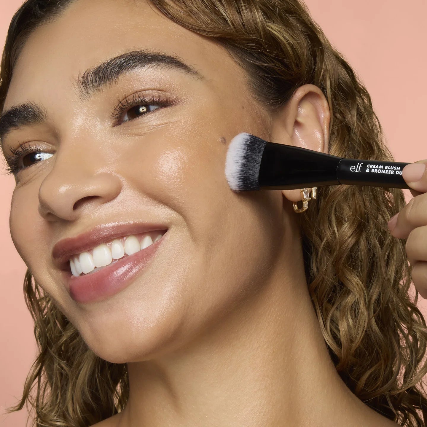 e.l.f. CREAM BLUSH & BRONZER DUO BRUSH