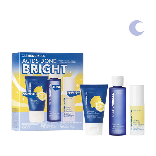 OLEHENRIKSEN - Acids Done Bright Smoothing Skincare Set