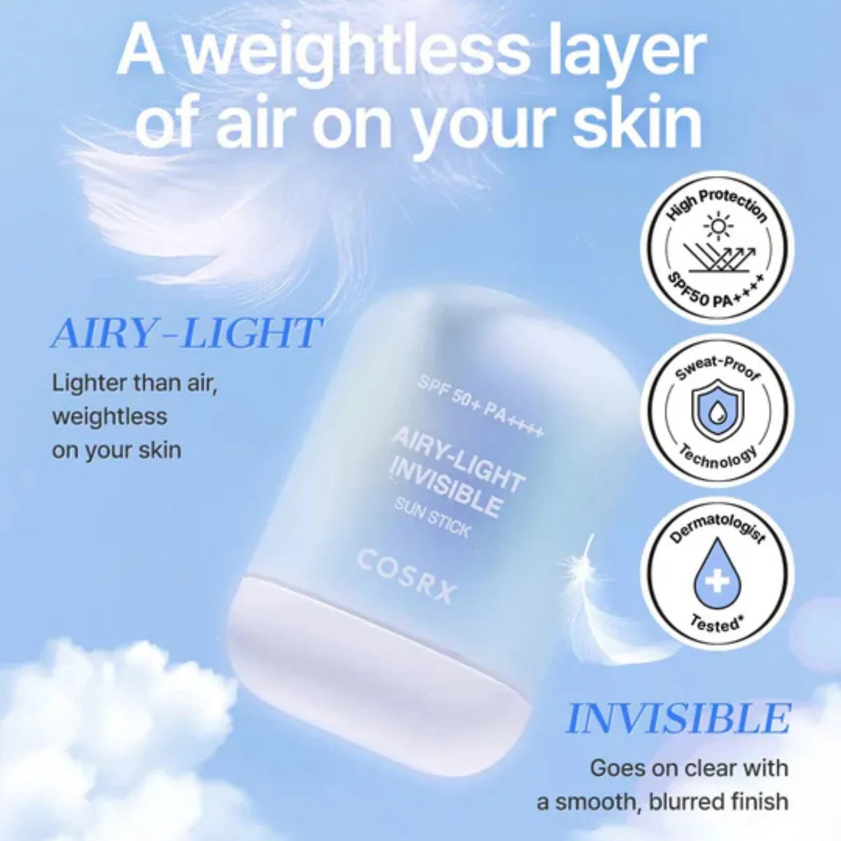 COSRX - Airy-Light Invisible Sun Stick | 19 g