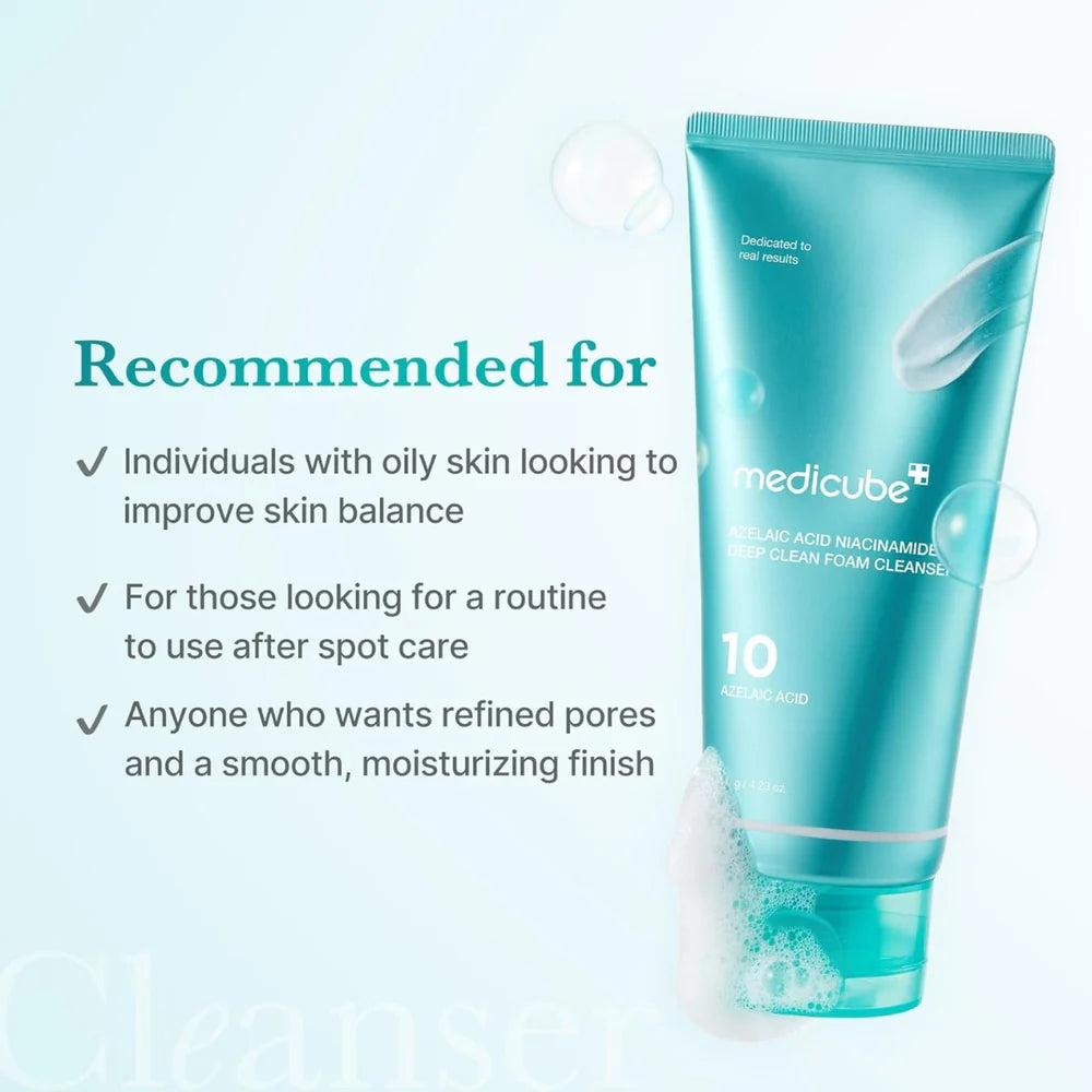MEDICUBE - Azelaic Acid Niacinamide Deep Clean Foam Cleanser