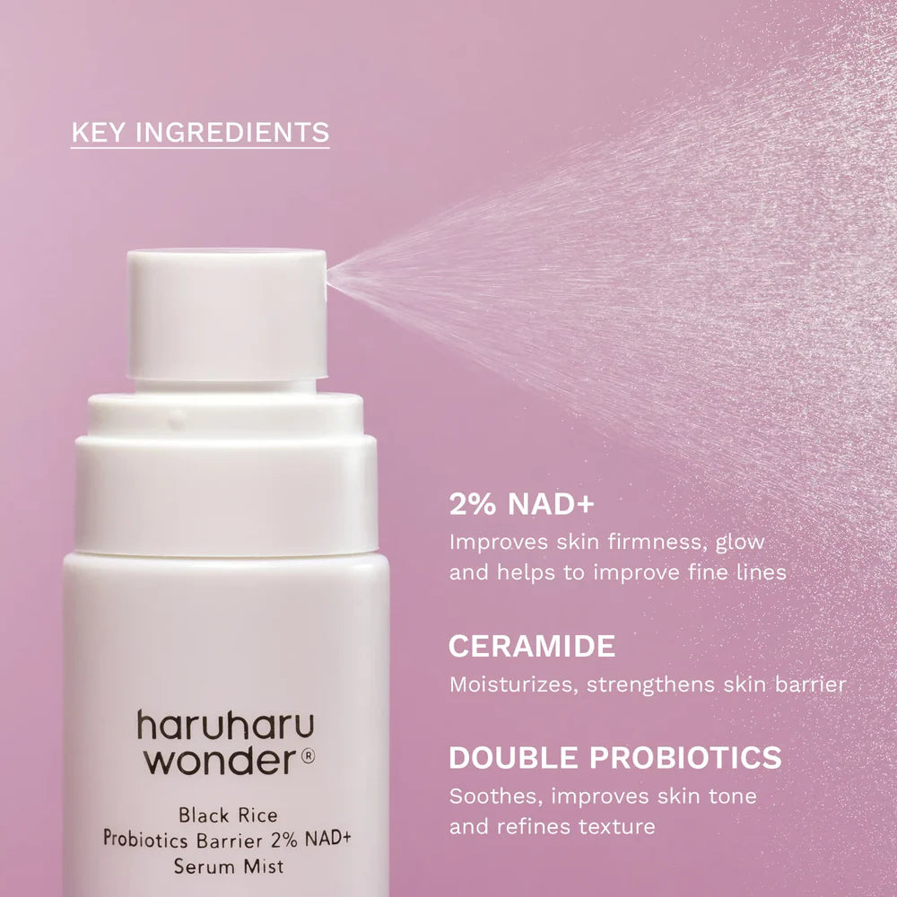 HARUHARU WONDER - Black Rice Probiotics Barrier 2% NAD+ Serum Mist | 80 mL